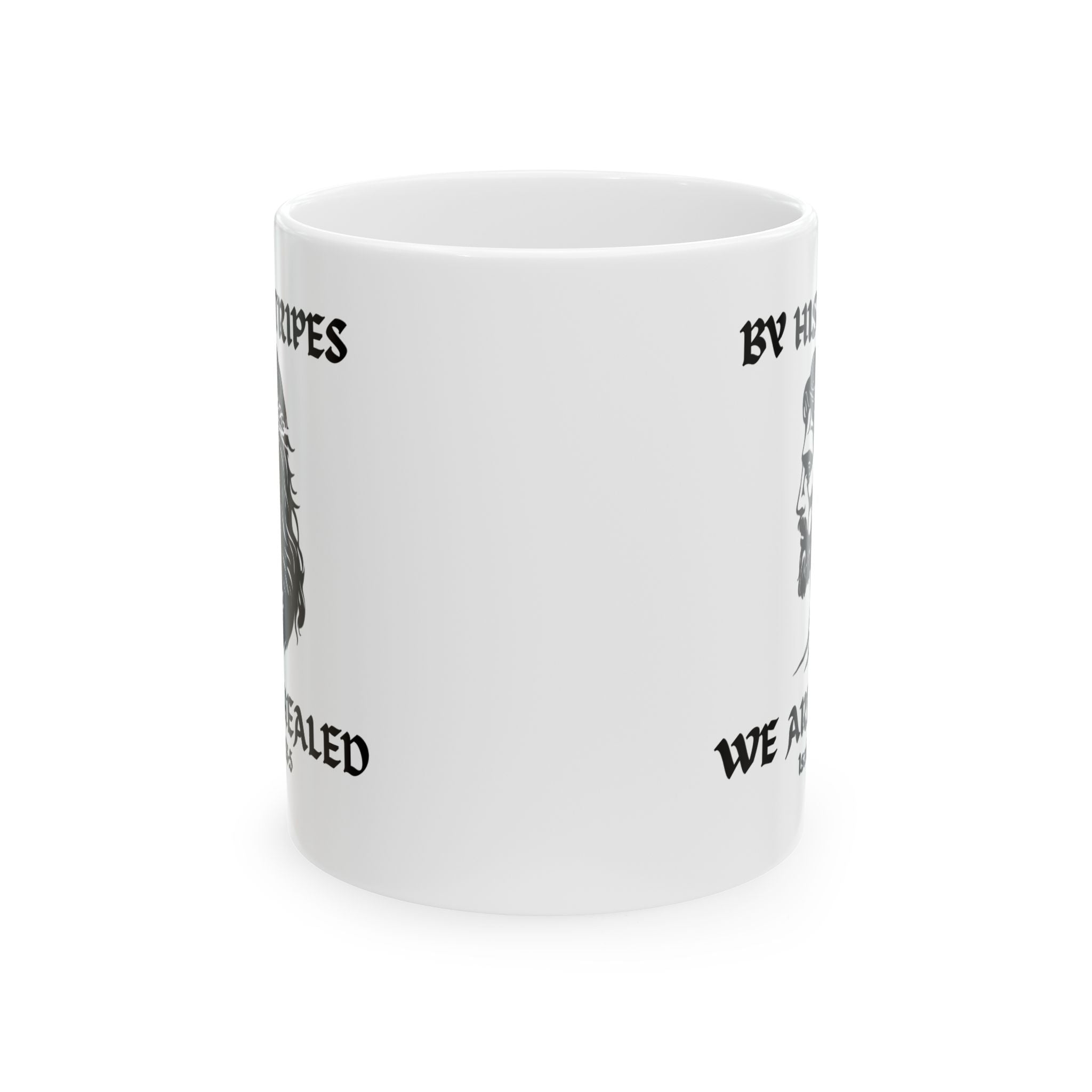By His Stripes — Premium 15oz Warrior Mug