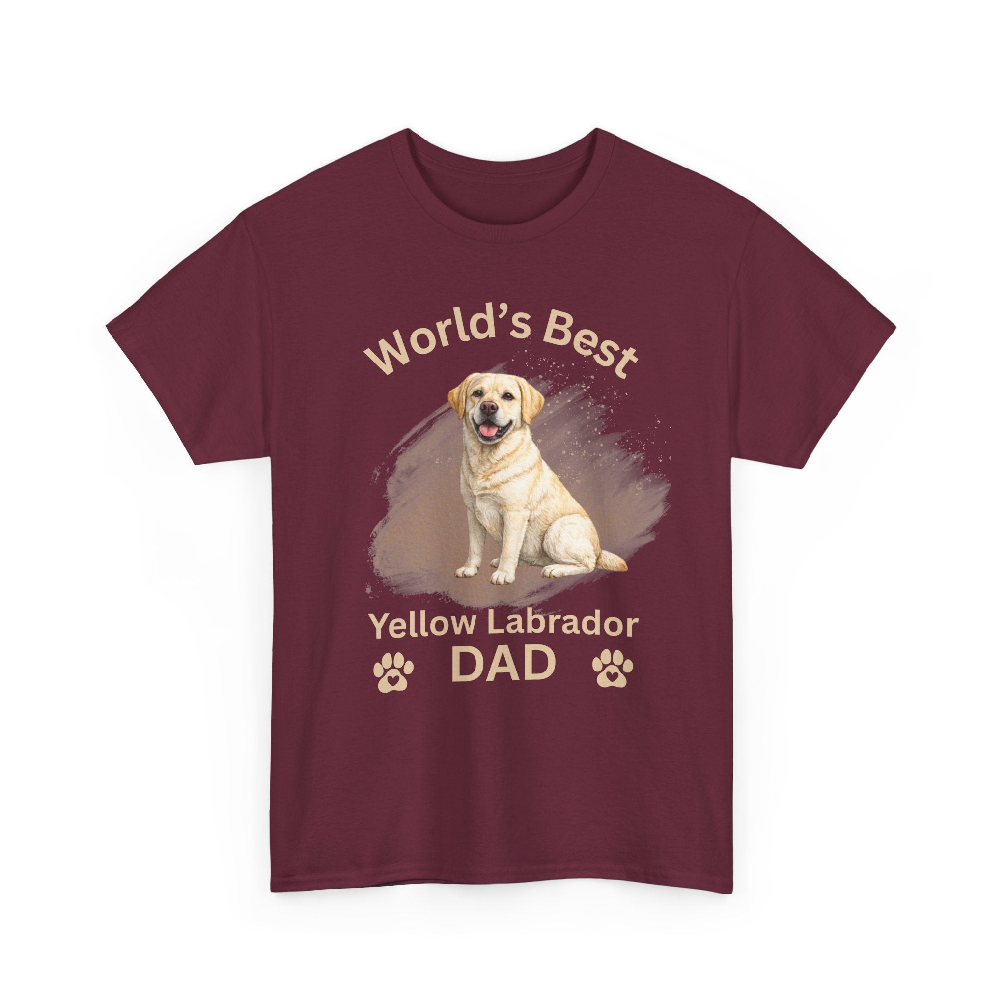 World’s Best Yellow Lab Dad T-Shirt – Labrador Retriever Dog Dad Tee