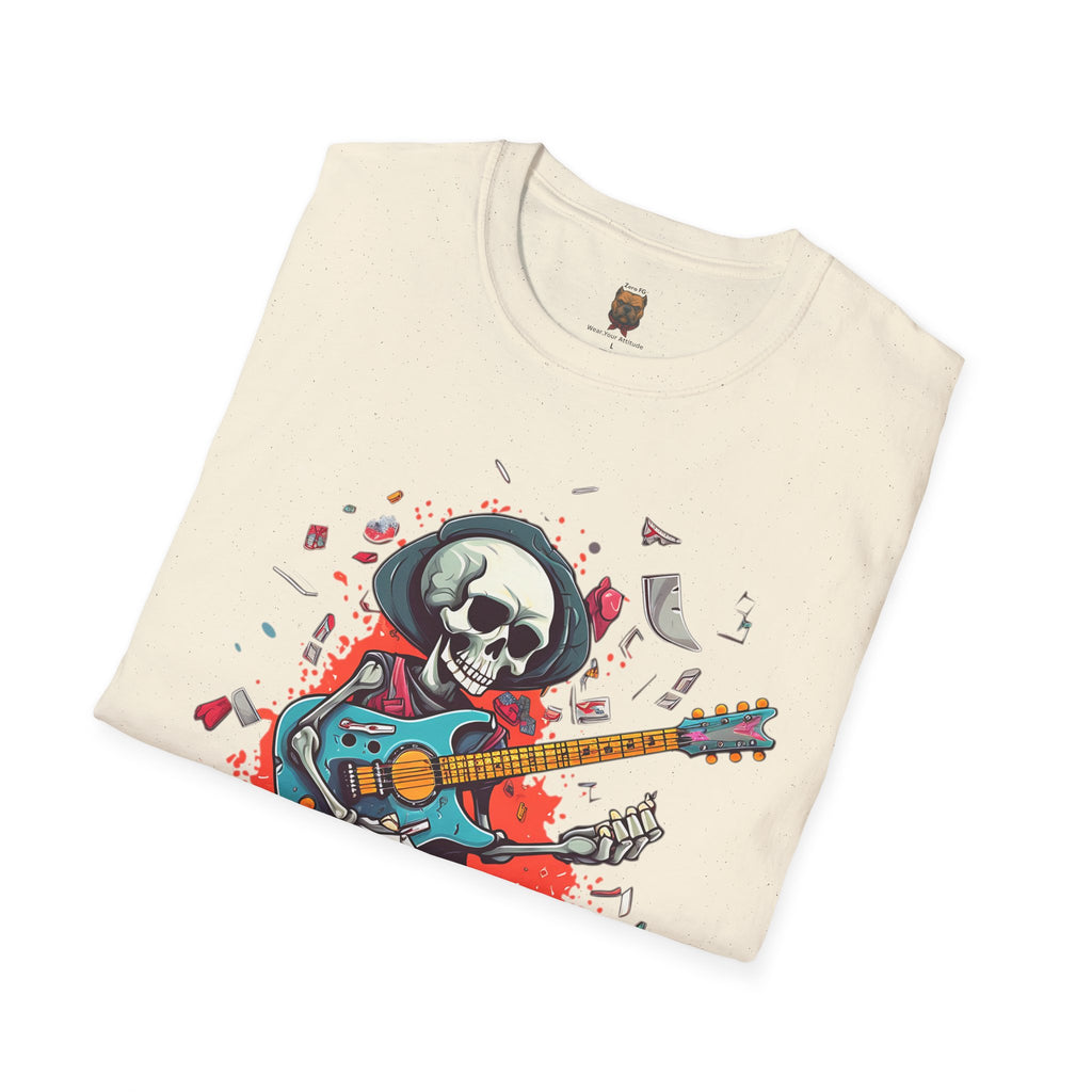 Skull Guitarist Tee | Unisex Rock & Roll Graphic T-Shirt