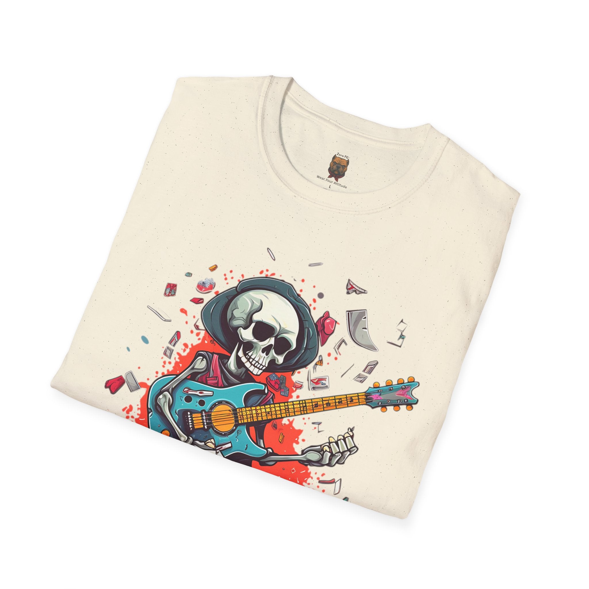 Skull Guitarist Tee | Unisex Rock & Roll Graphic T-Shirt