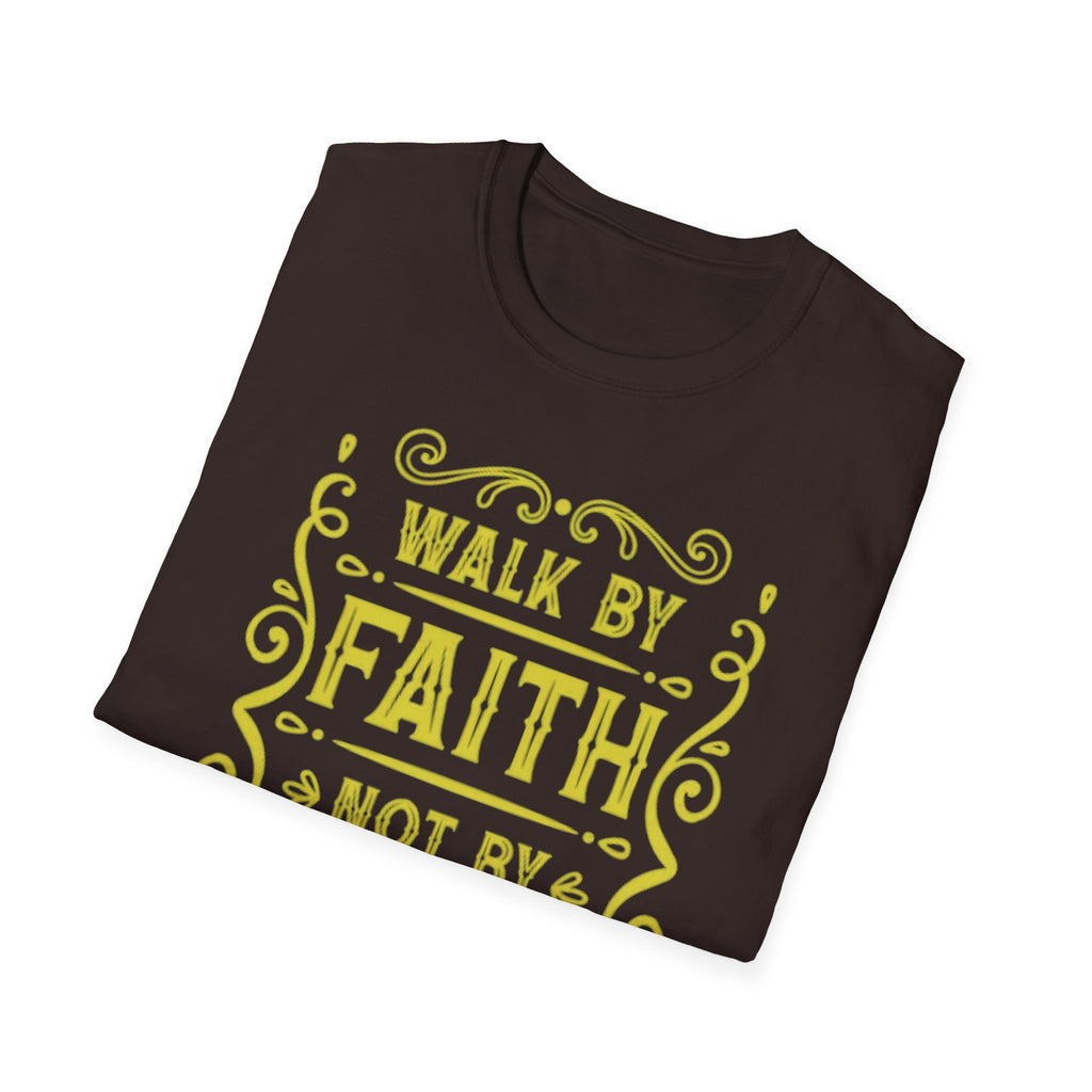 Faith T-Shirt — "Walk by Faith Not by Sight" Inspirational Christian Tee