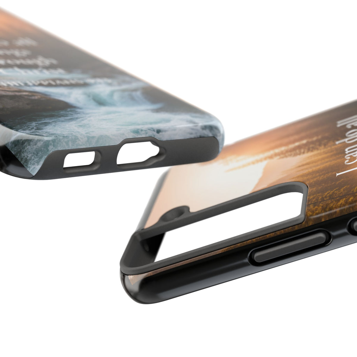 Christian Phone Case — "I Can Do All Things Through Christ" (Philippians 4:13) River Design