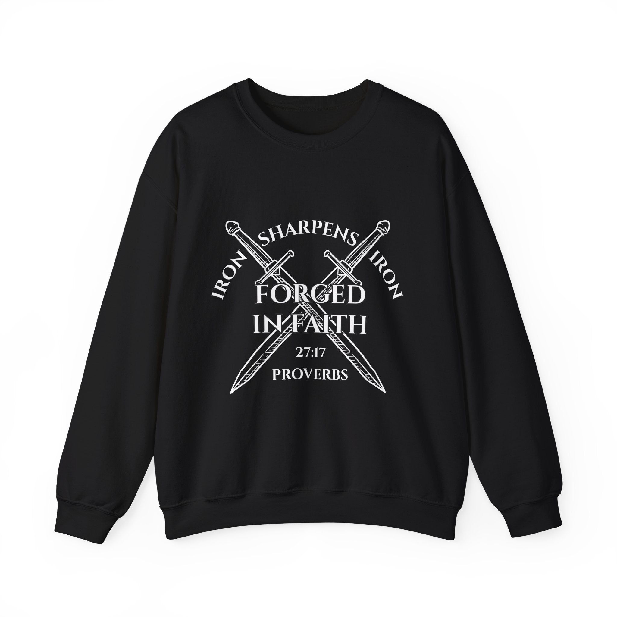 Forged in Faith: Iron Sharpens Iron Premium Sweatshirt