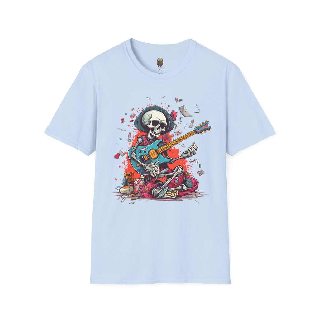 Skull Guitarist Tee | Unisex Rock & Roll Graphic T-Shirt