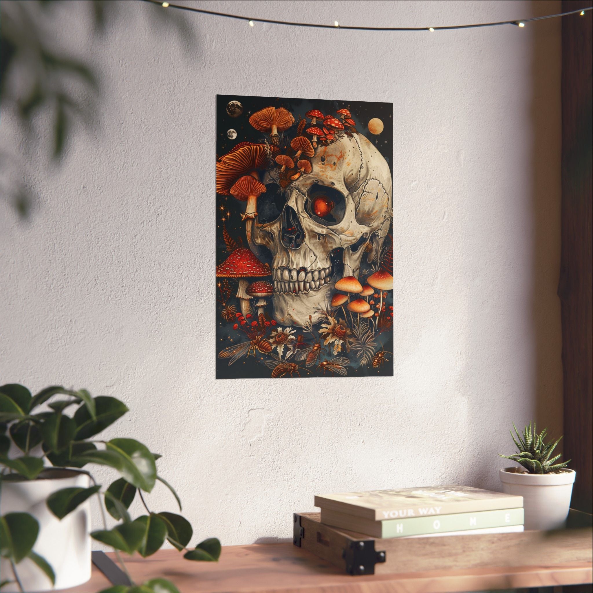 “Still Growing” — Dark Botanical Wall Art