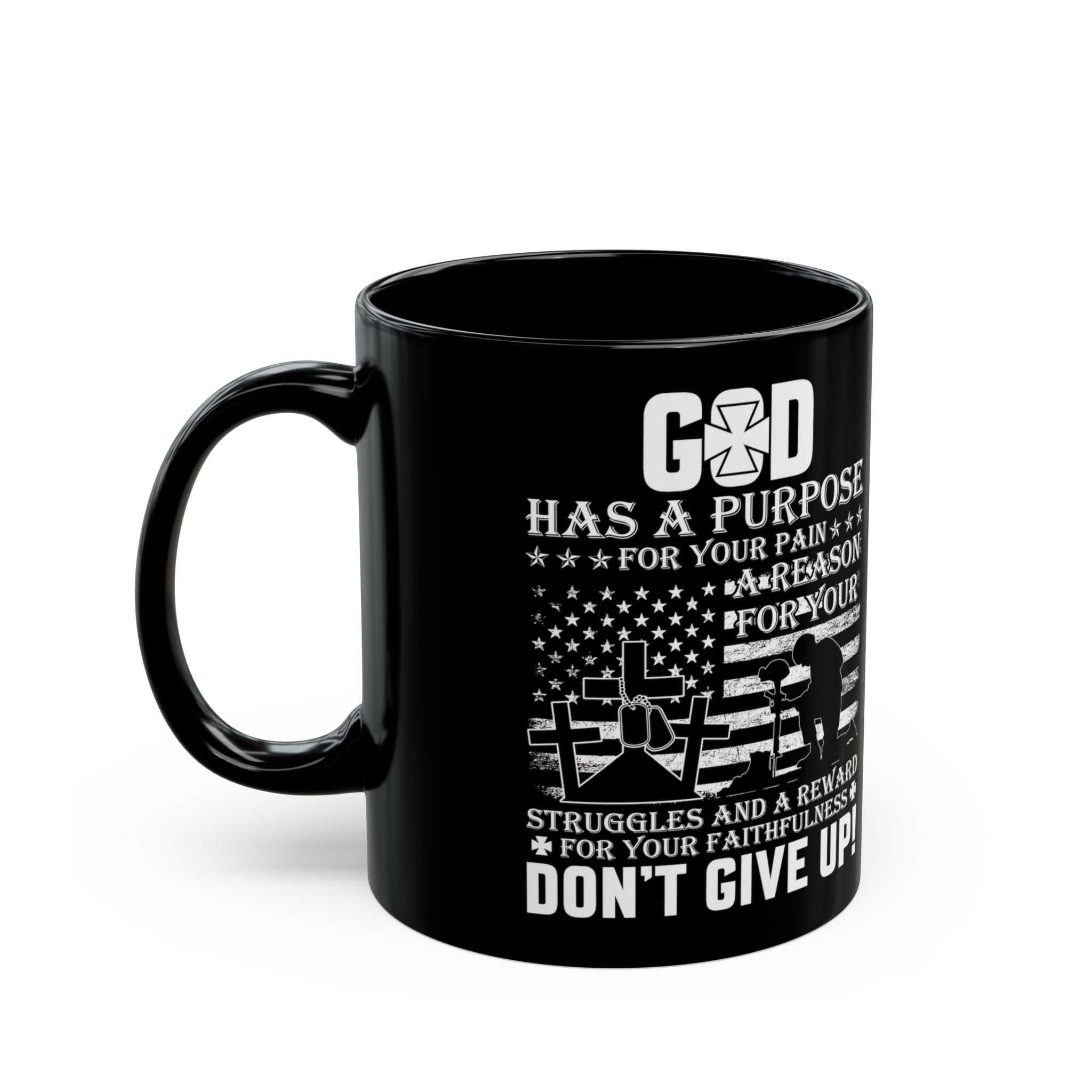 God Is With Us | The Patriotic American Flag Mug
