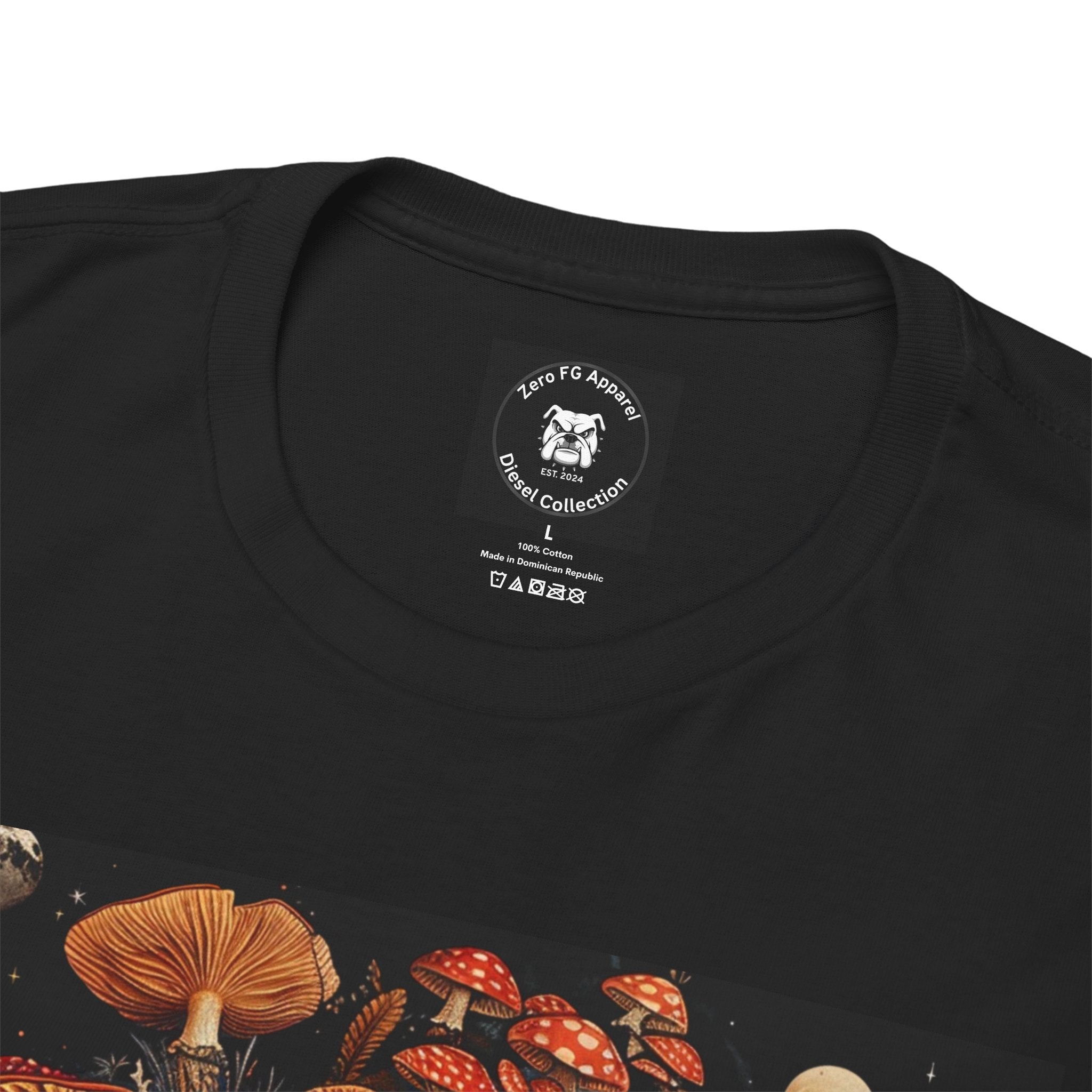 Still Growing — Gothic Skull Mushroom Graphic T-Shirt