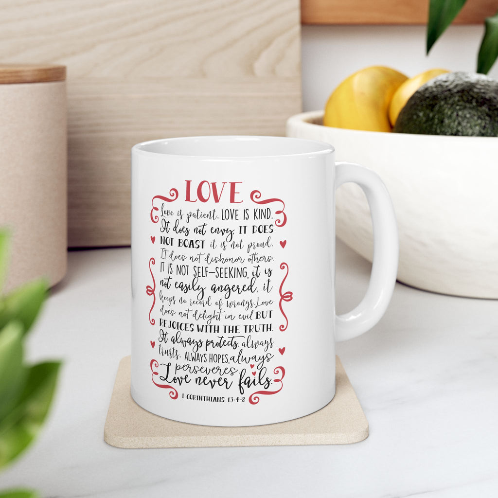 Love Poem Mug – Romantic Handwritten Note Ceramic Coffee Cup (11oz/15oz)