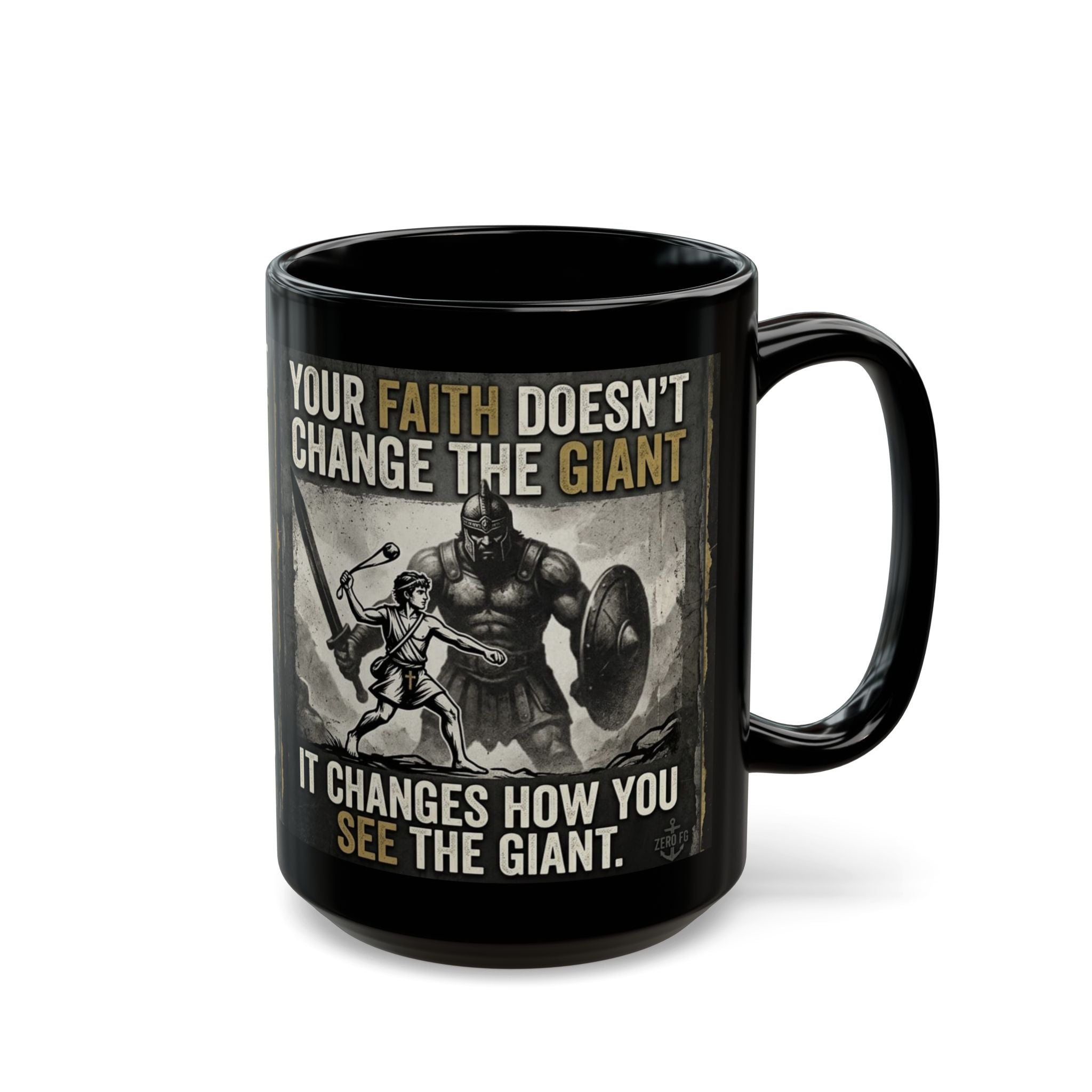 Goliath 15oz & 11oz Warrior Mug – Glossy Black Edition