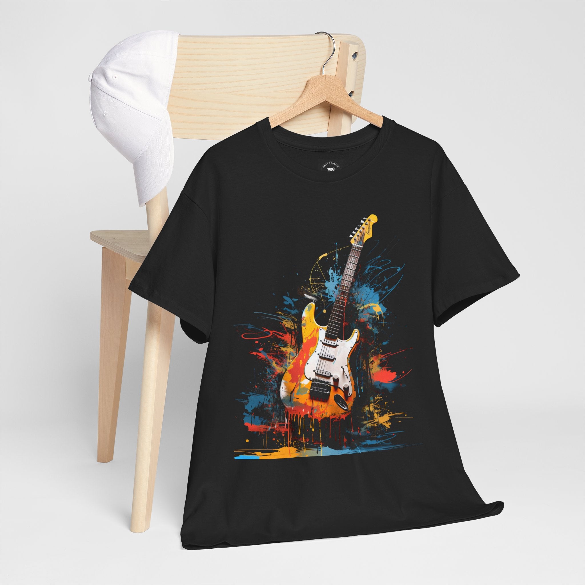 Electric Pulse – Abstract Guitar Art Tee