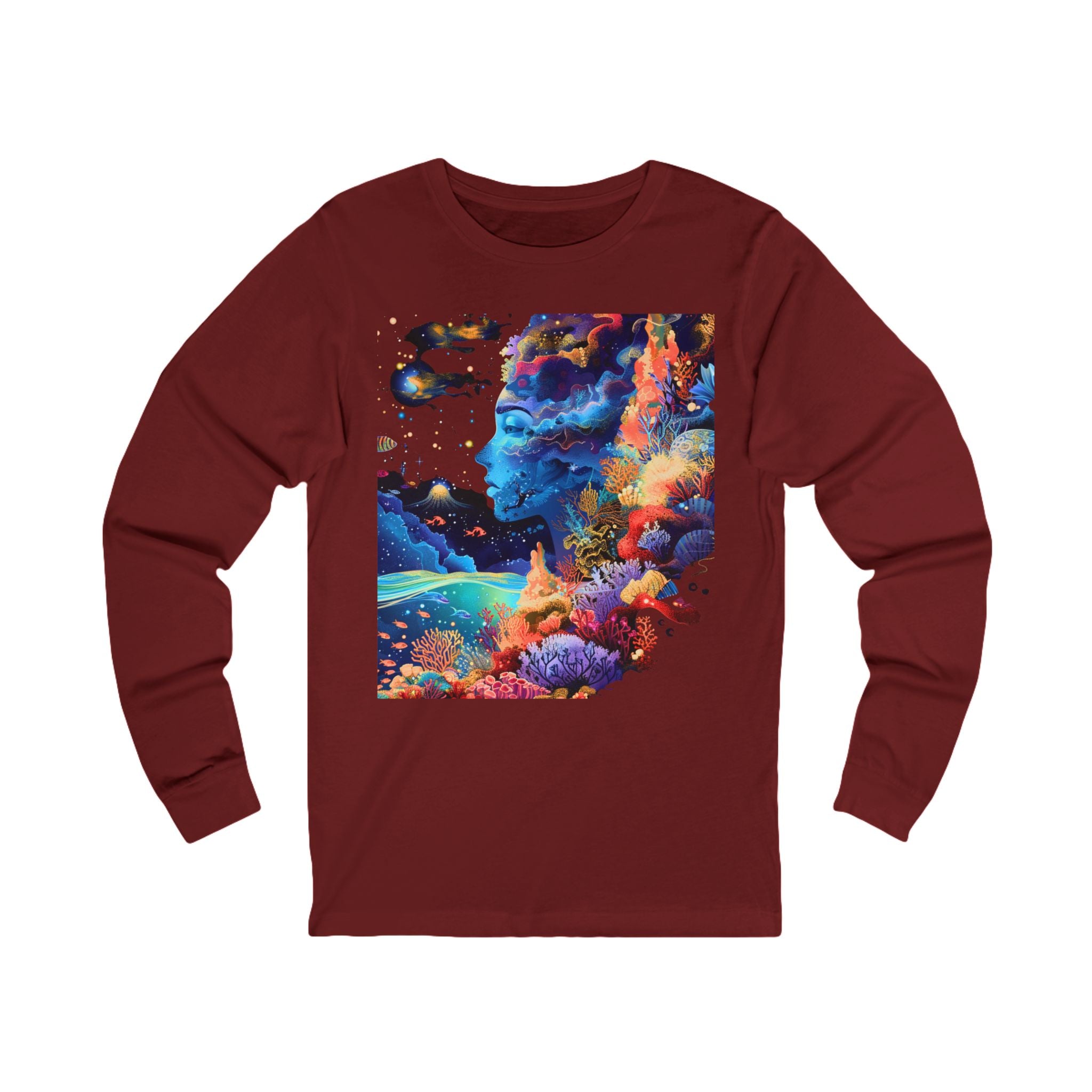 ZFG “Ethereal Reflection” Long Sleeve Premium Tee — Bella + Canvas 3501 (Unisex)