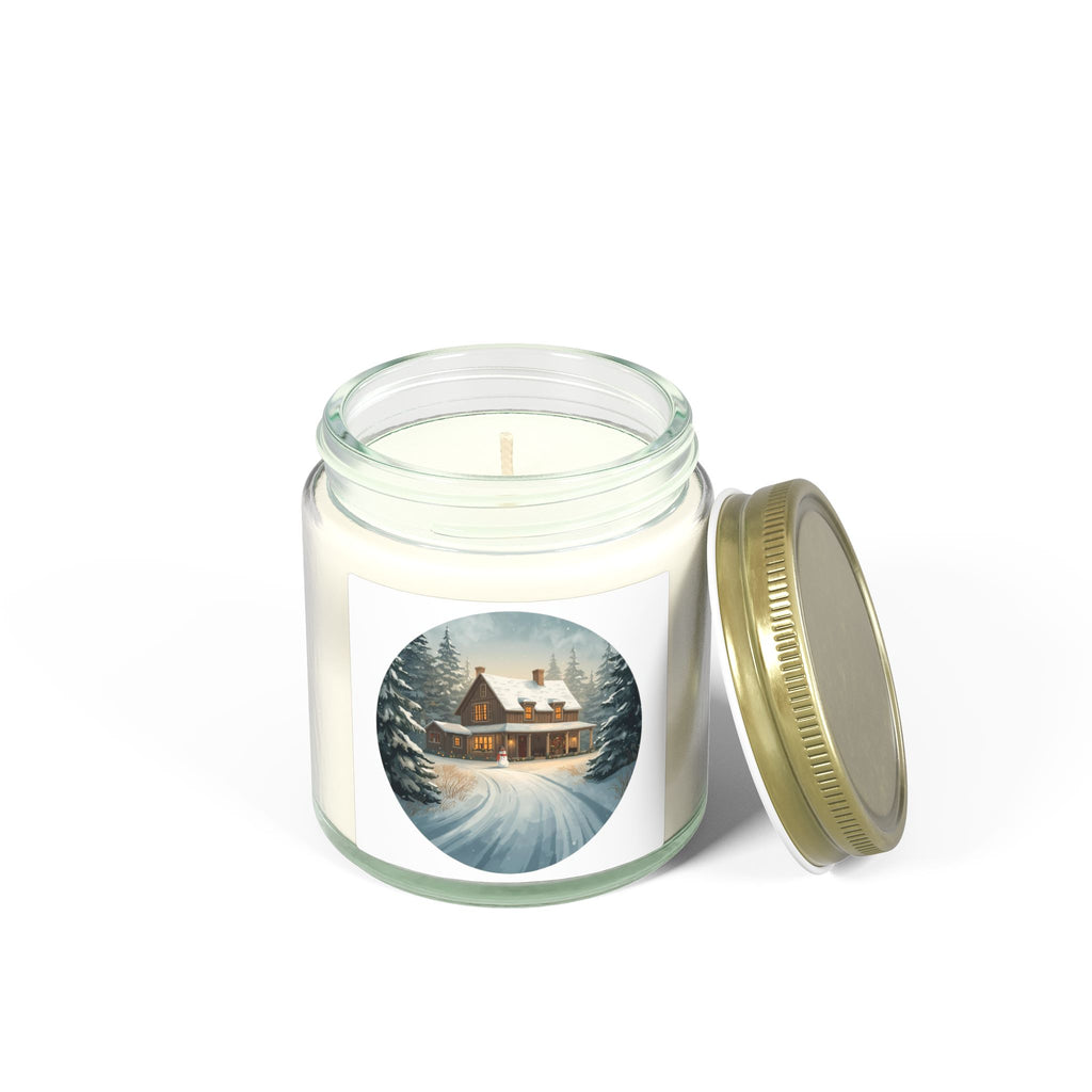 Winter Cottage Candle — Holiday Jar (4oz & 9oz)