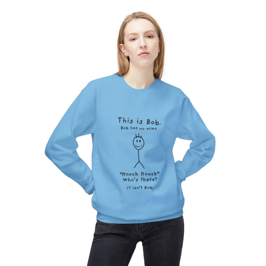 This Is Bob Funny Stick Figure Sweatshirt – Dark Humor Joke