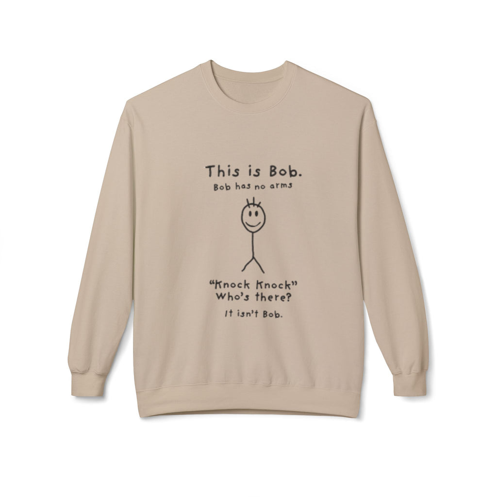 This Is Bob Funny Stick Figure Sweatshirt – Dark Humor Joke