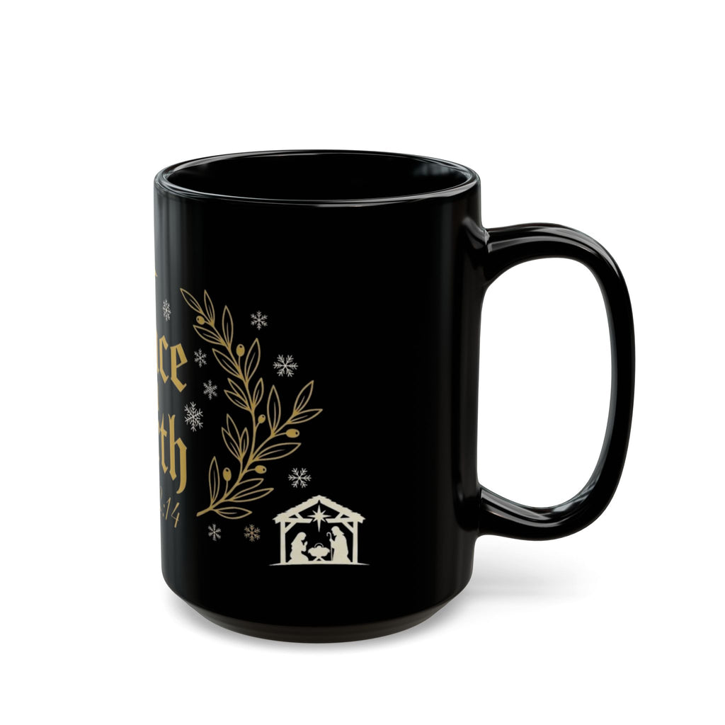 Peace on Earth Mug — Luke 2:14 | Faith Christmas Coffee Cup