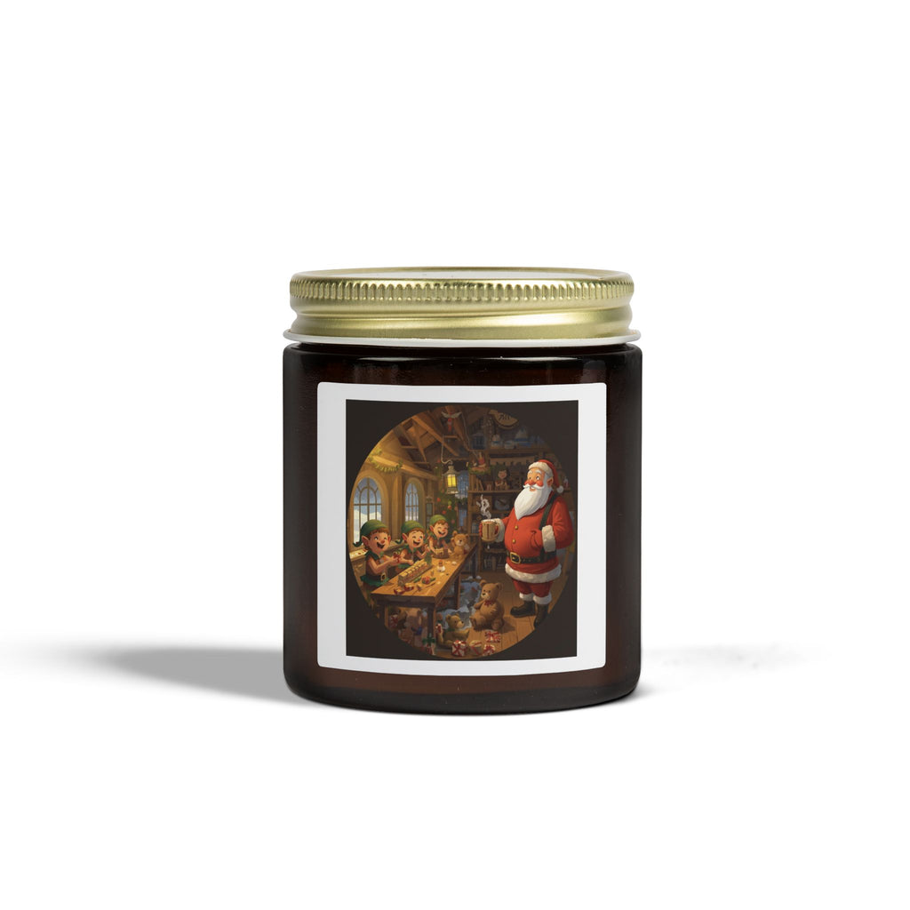 Holiday Scented Candle — Cozy Santa Workshop Jar (4oz/9oz)