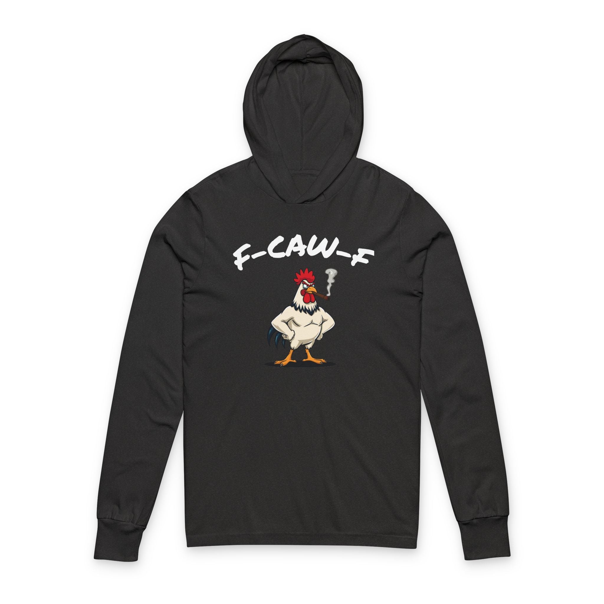 F-CAW-F Rooster Hoodie – Funny Angry Rooster with Cigar
