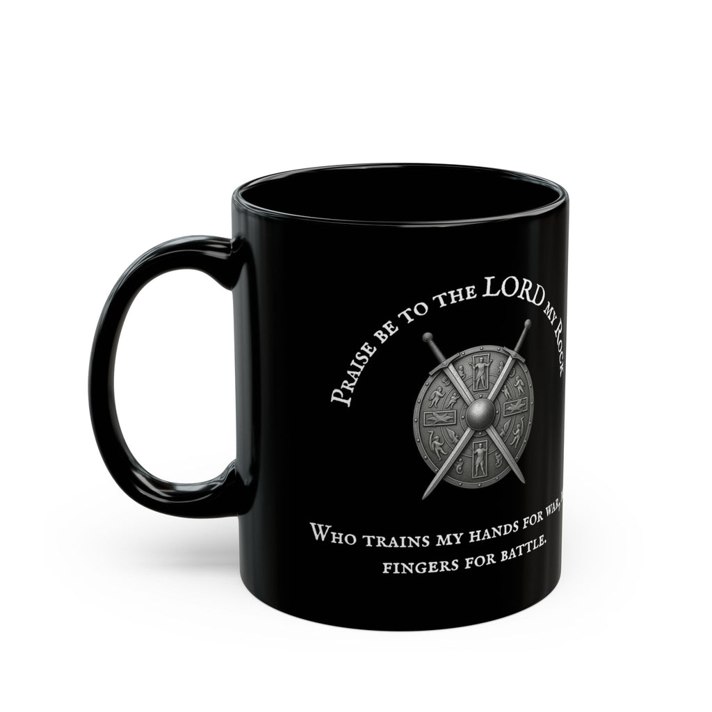 Psalm 144:1 — "Praise Be to the Lord My Rock" 11/15oz mug