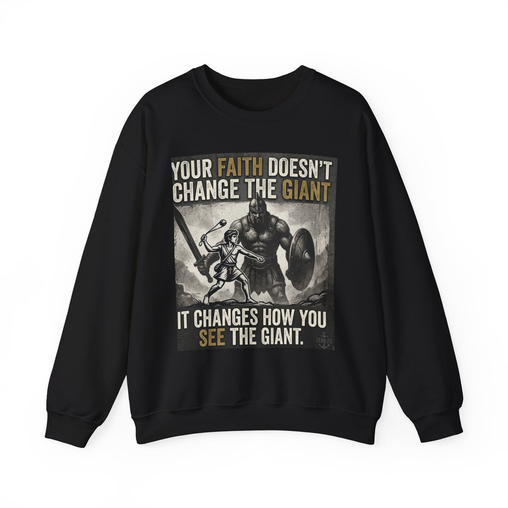 Goliath Hunter Heavyweight Sweatshirt - Faith Perspective Shift