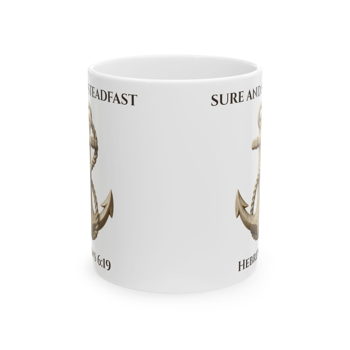Ivory Anchor of the Soul | Premium Hebrews 6:19 Mug