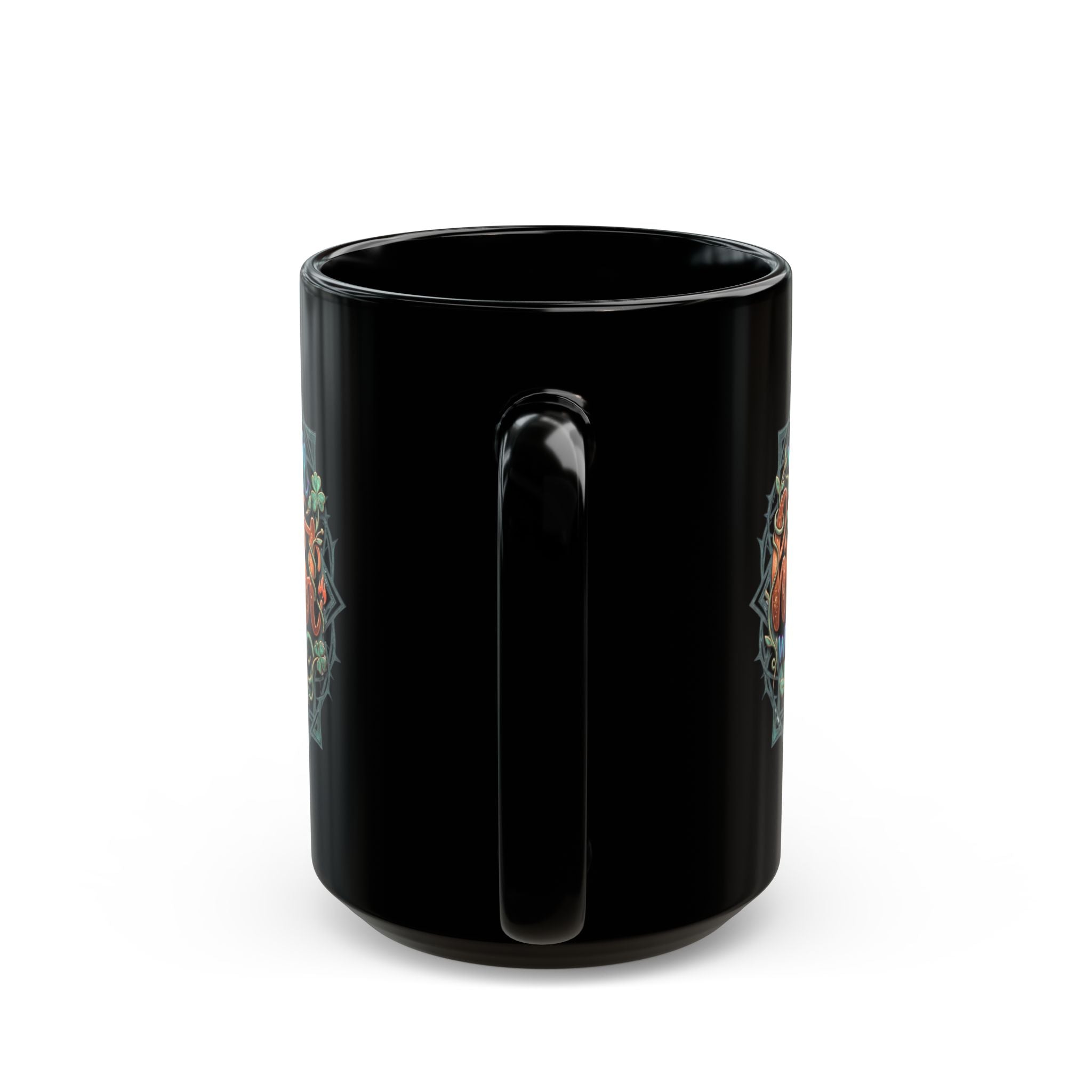 You Will Harvest What You Plant Black Ceramic Mug – Galatians 6:7 Scripture Coffee Cup