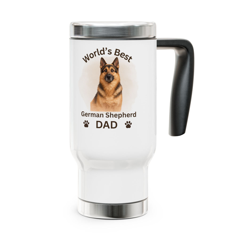 German Shepherd Dad - Premium 14oz Stainless Steel Travel Mug