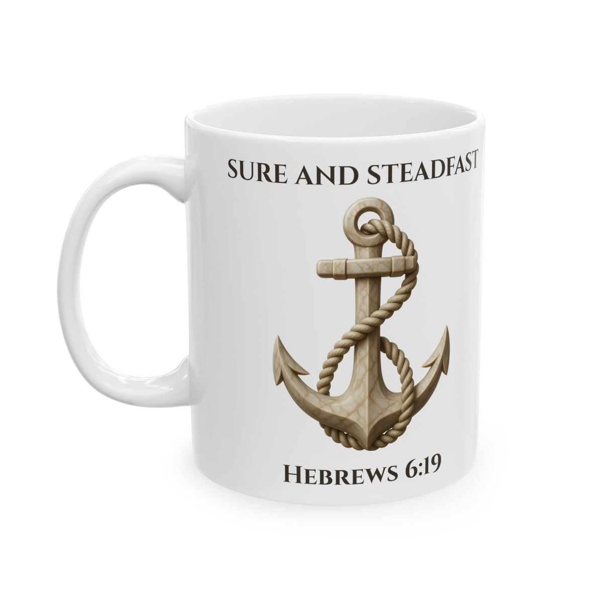 Ivory Anchor of the Soul | Premium Hebrews 6:19 Mug