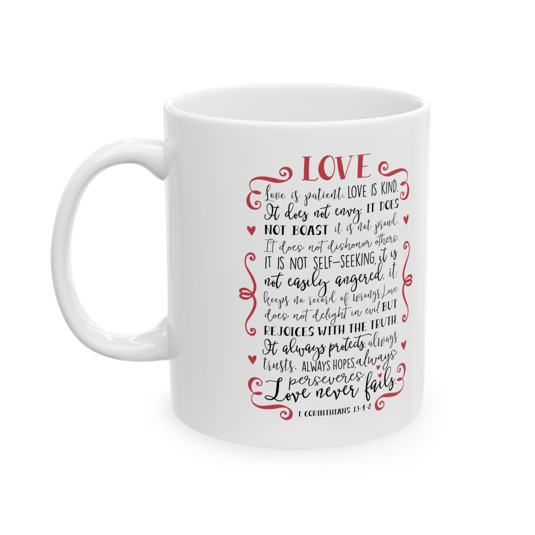 Love Poem Mug – Romantic Handwritten Note Ceramic Coffee Cup (11oz/15oz)