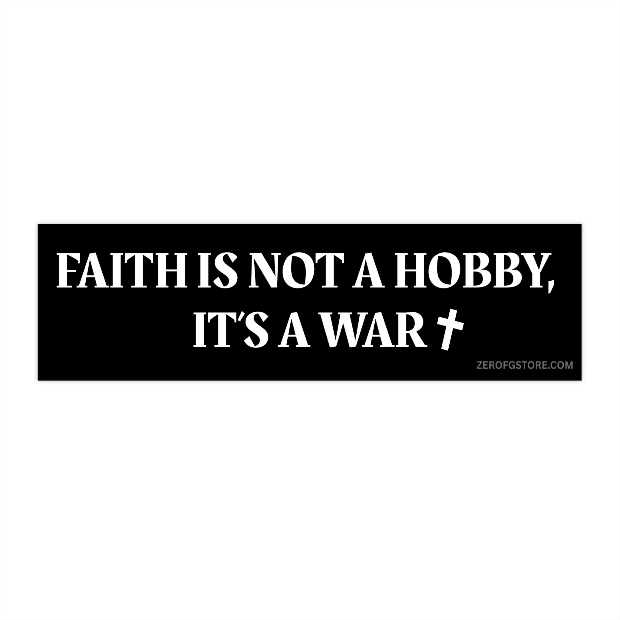 Zero FG — Defiant Christianity Weatherproof Vinyl Sticker (Black)