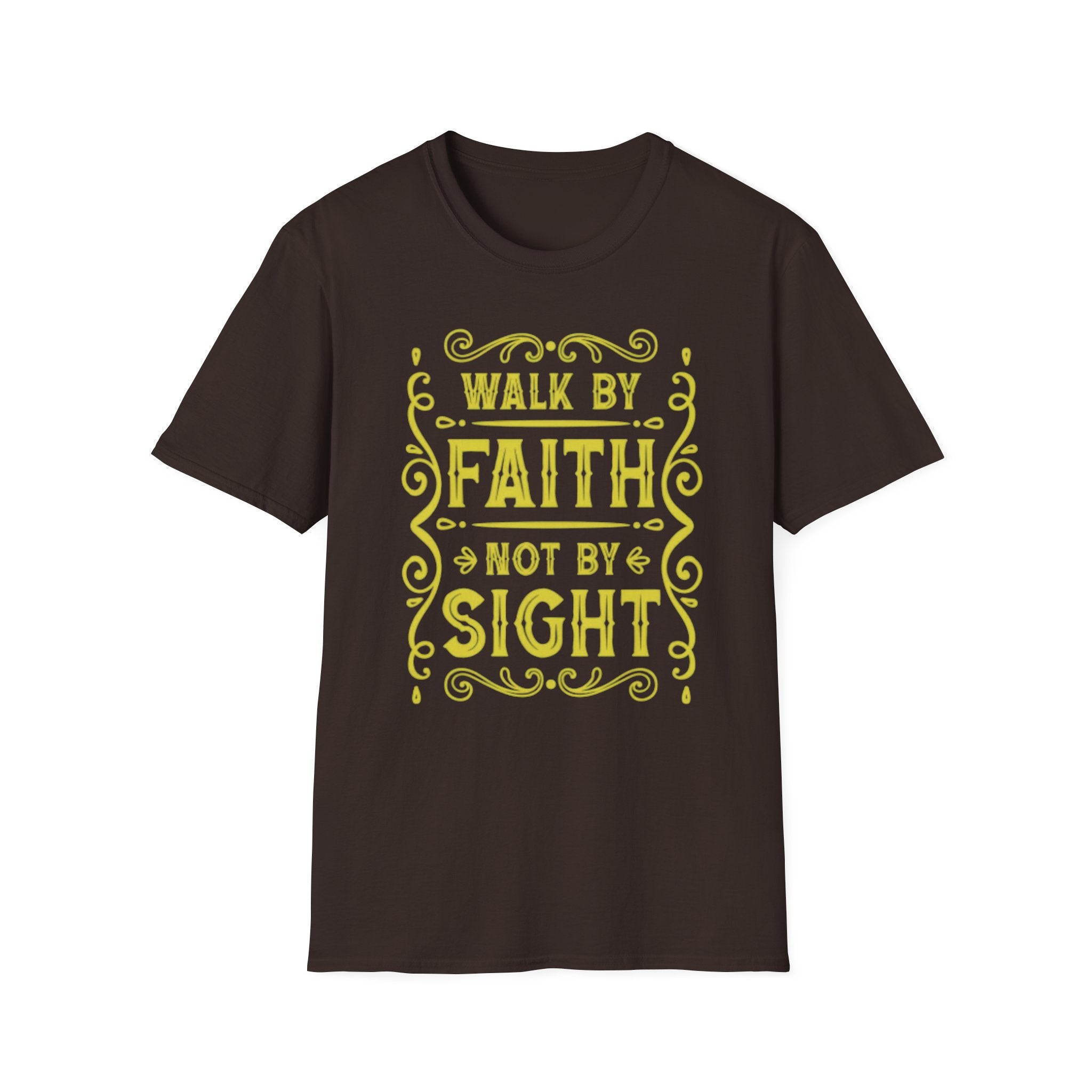 Faith T-Shirt — "Walk by Faith Not by Sight" Inspirational Christian Tee