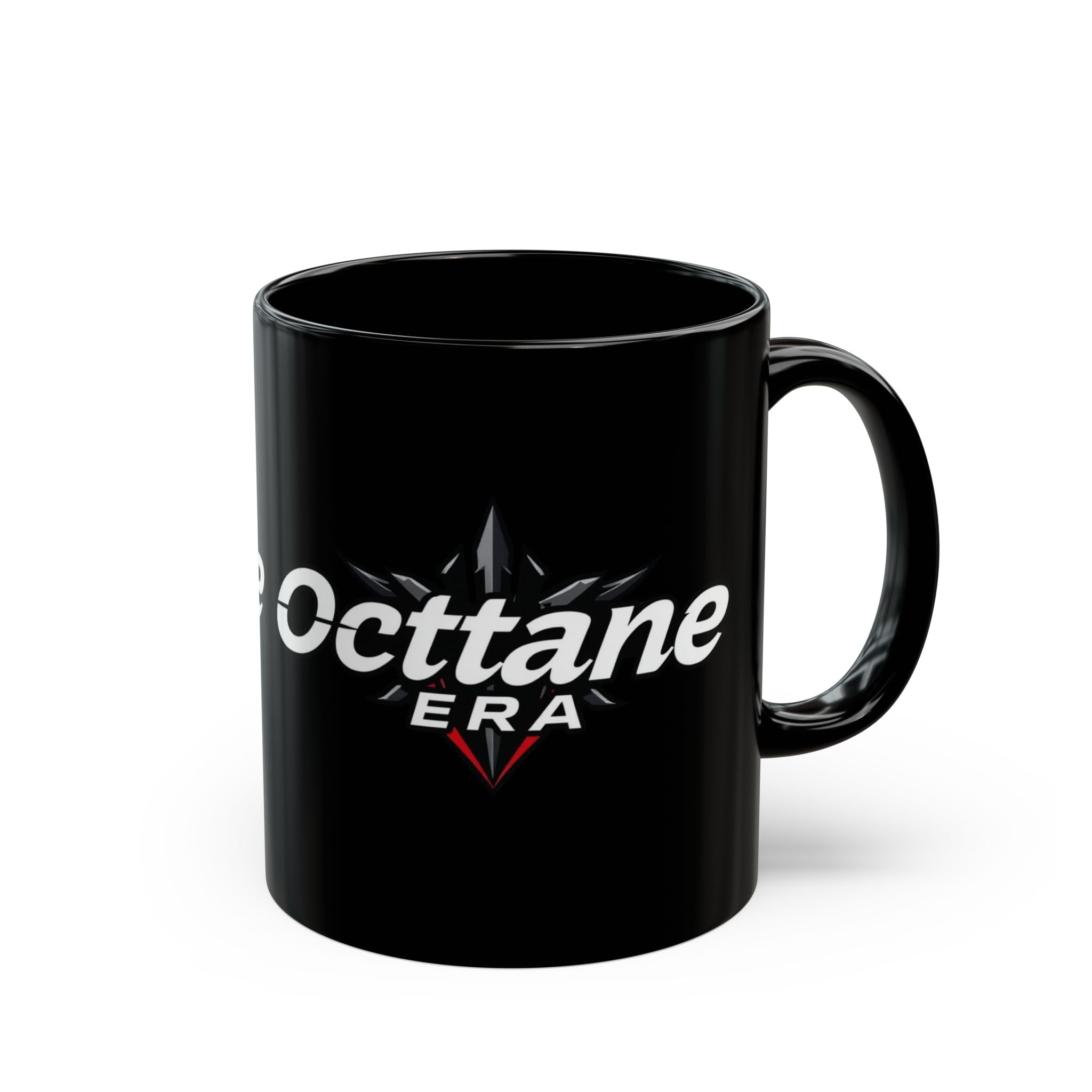Black Mug for Coffee Lovers | Octane Era Design | Unique Gift for Car Enthusiasts, Birthday, Christmas, Fun Decor