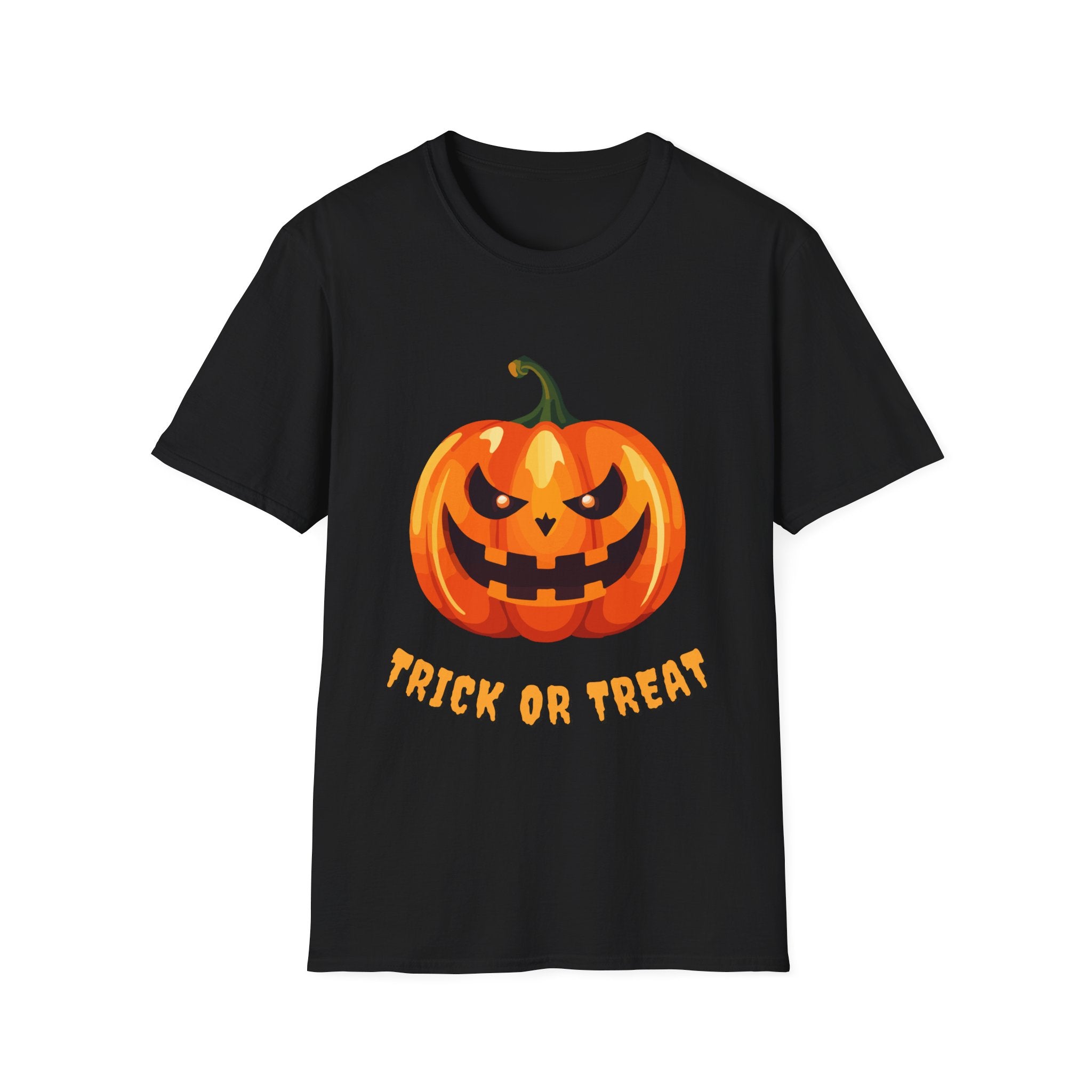🎃 Trick or Treat Pumpkin Tee – Halloween Graphic T-Shirt