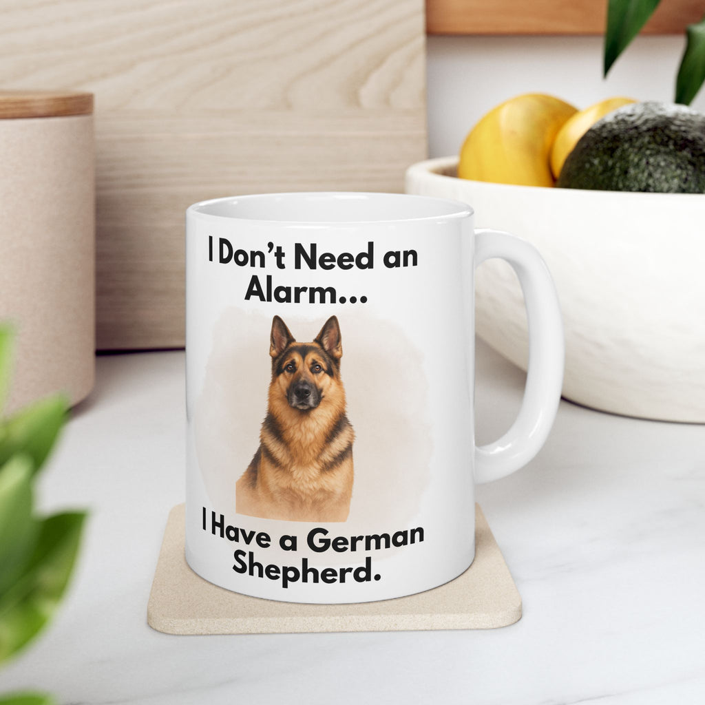 German Shepherd "Natural Alarm" - Premium Ceramic Mug