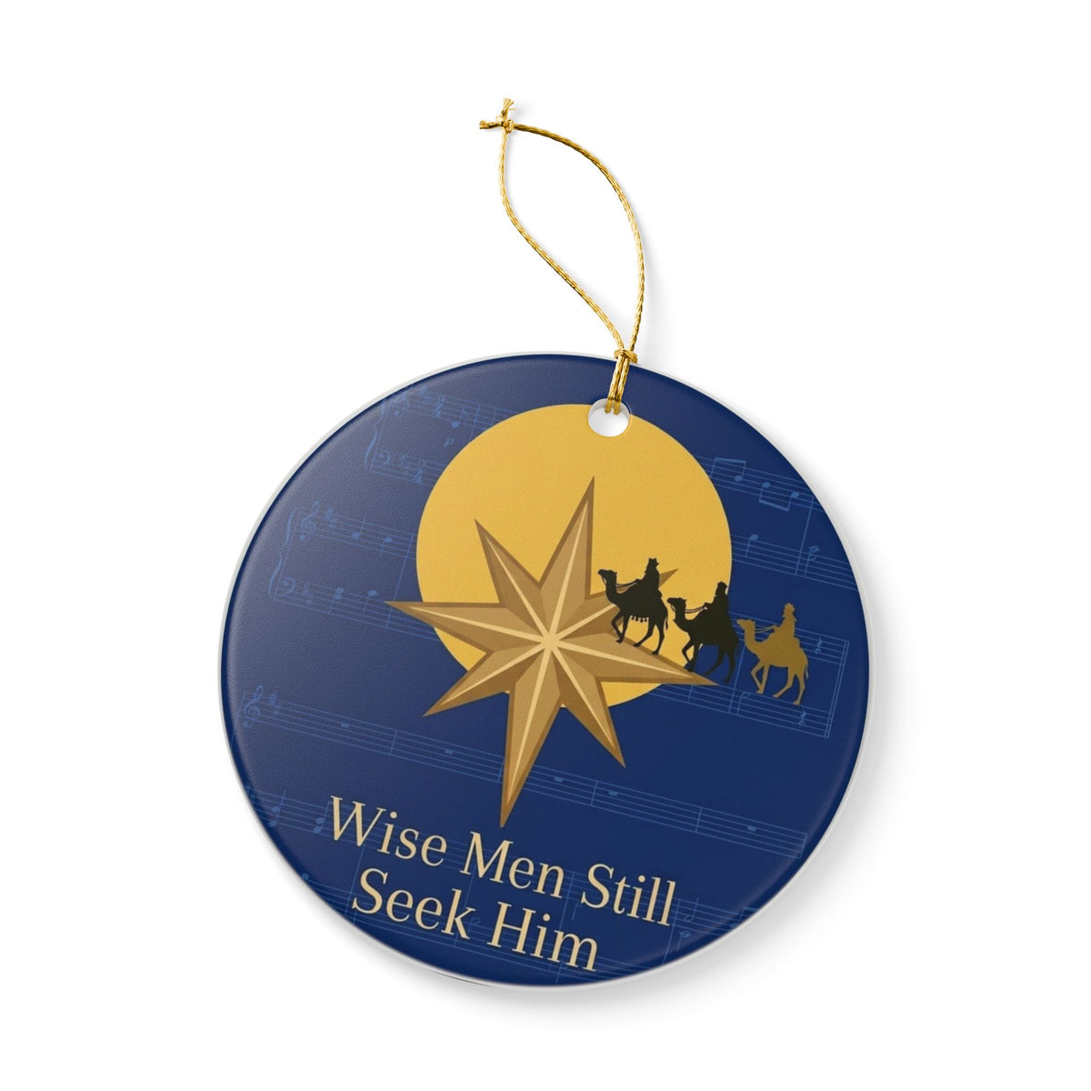 Ceramic Ornament — Wise Men Still Seek Him Nativity Christmas Decoration