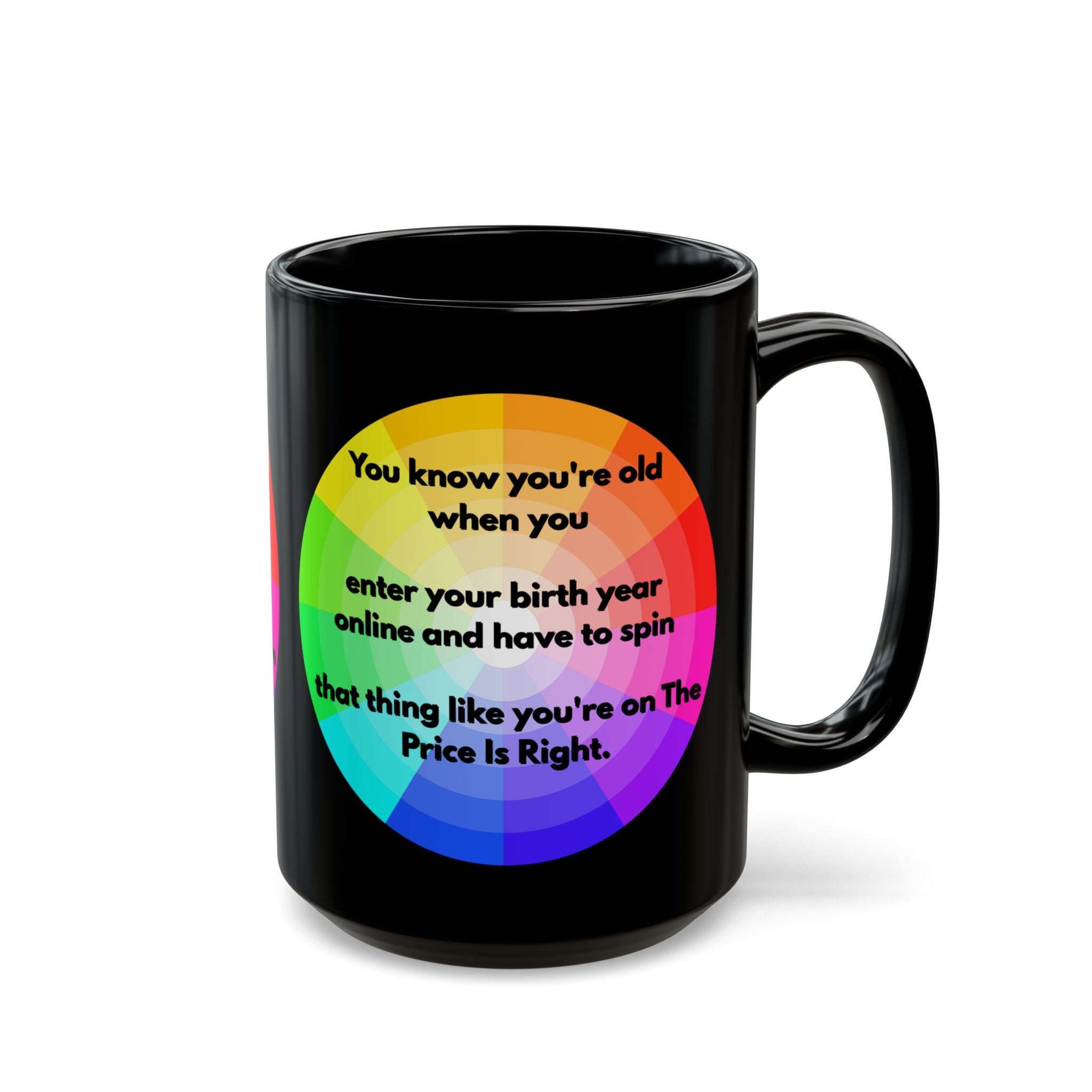 Funny Coffee Mug – Price Is Right Birth Year Joke – Black 11oz & 15oz