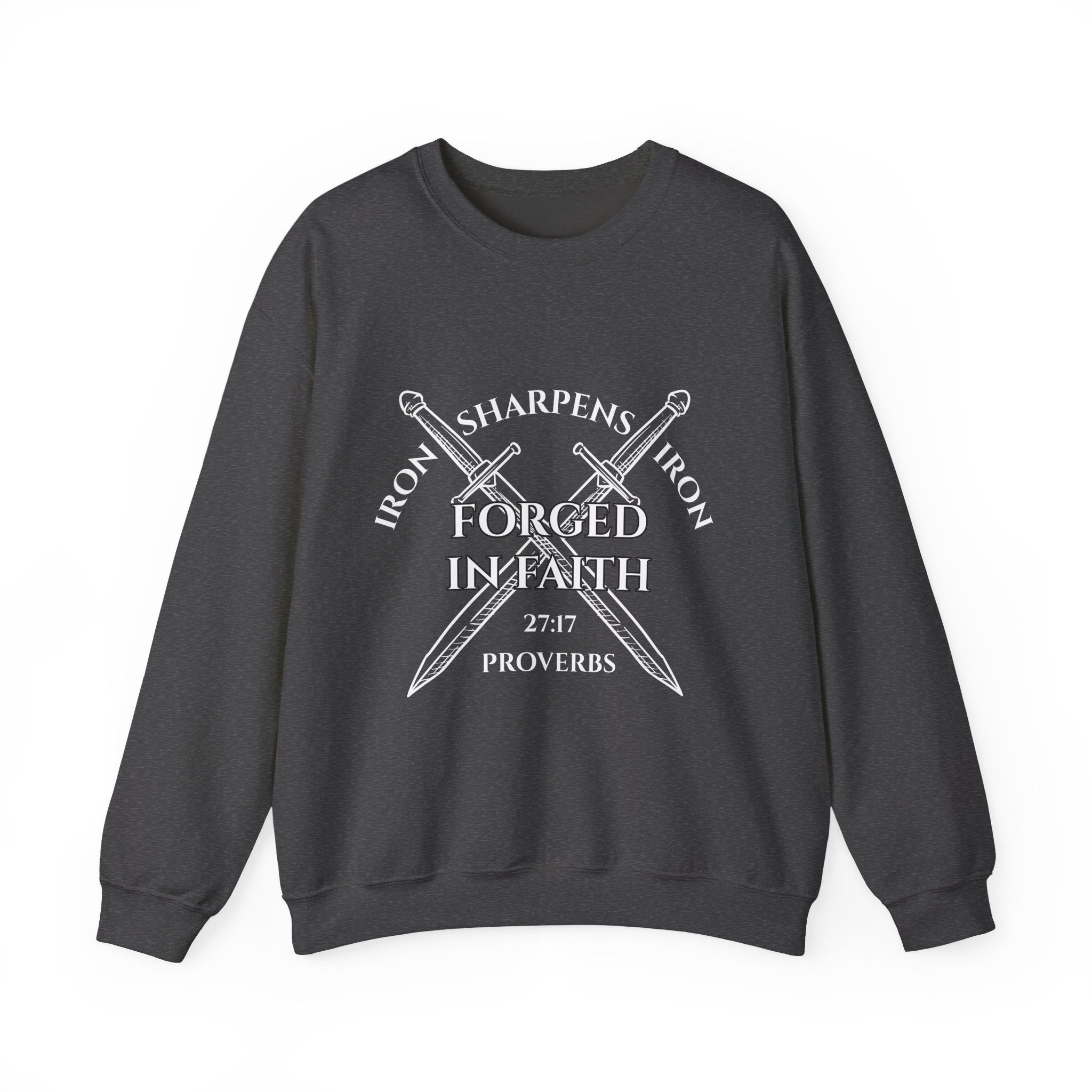 Forged in Faith: Iron Sharpens Iron Premium Sweatshirt