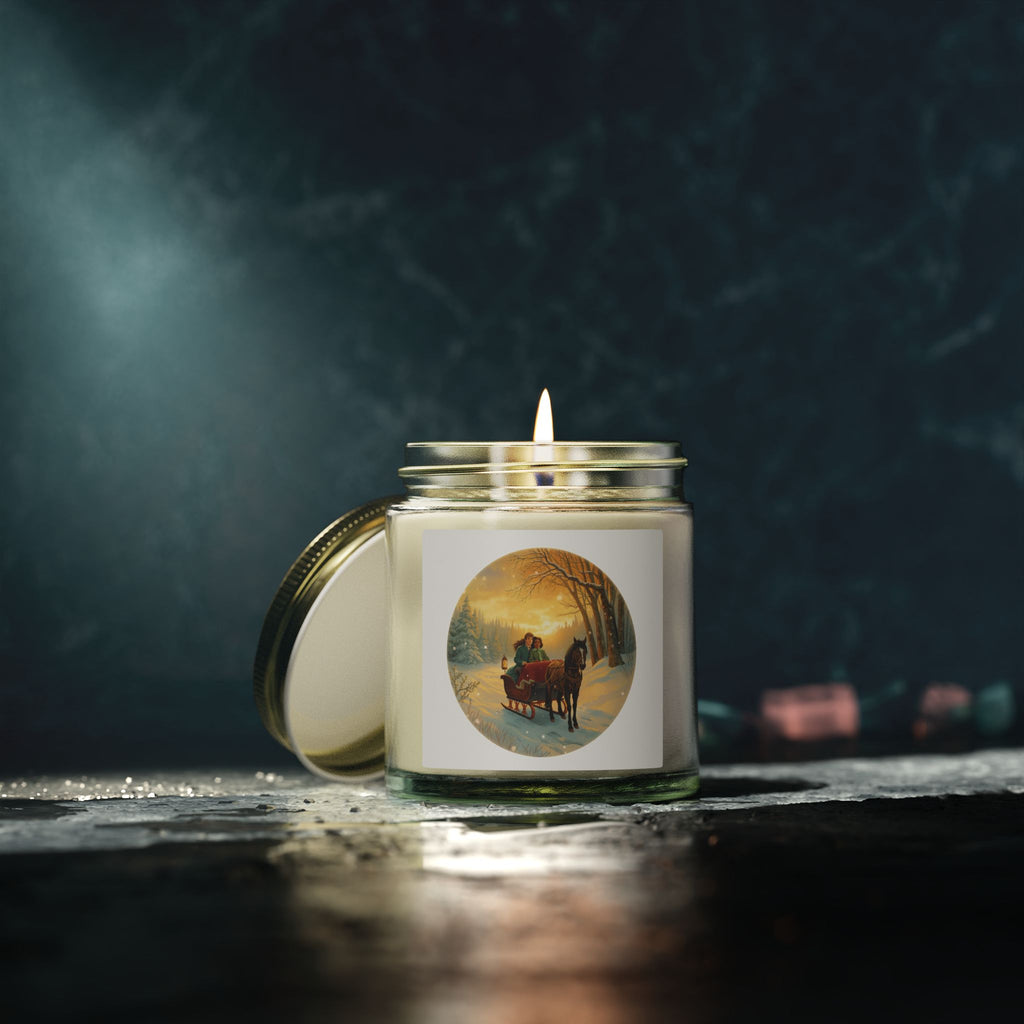 Winter Sleigh Candle – Holiday Jar (4oz / 9oz)