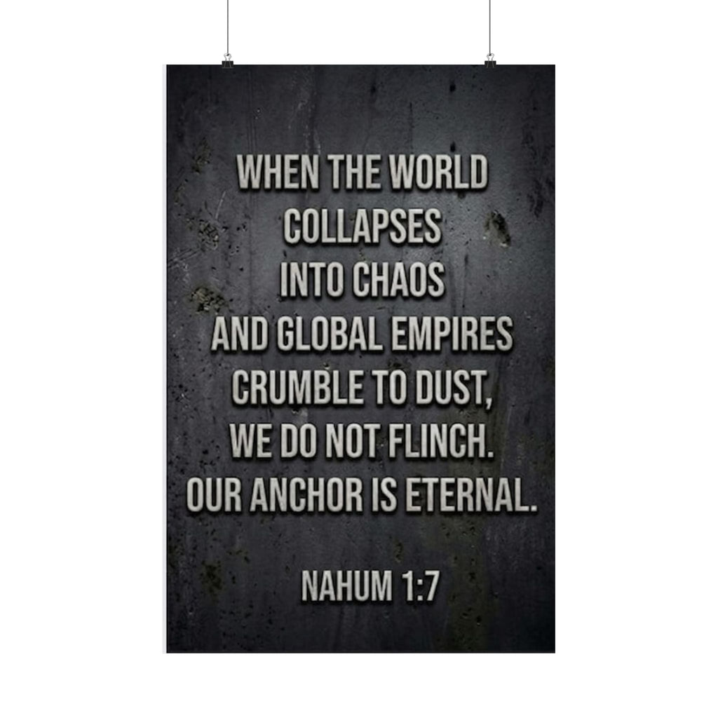 The Sovereign Stronghold – Defiant Christian Typography Poster