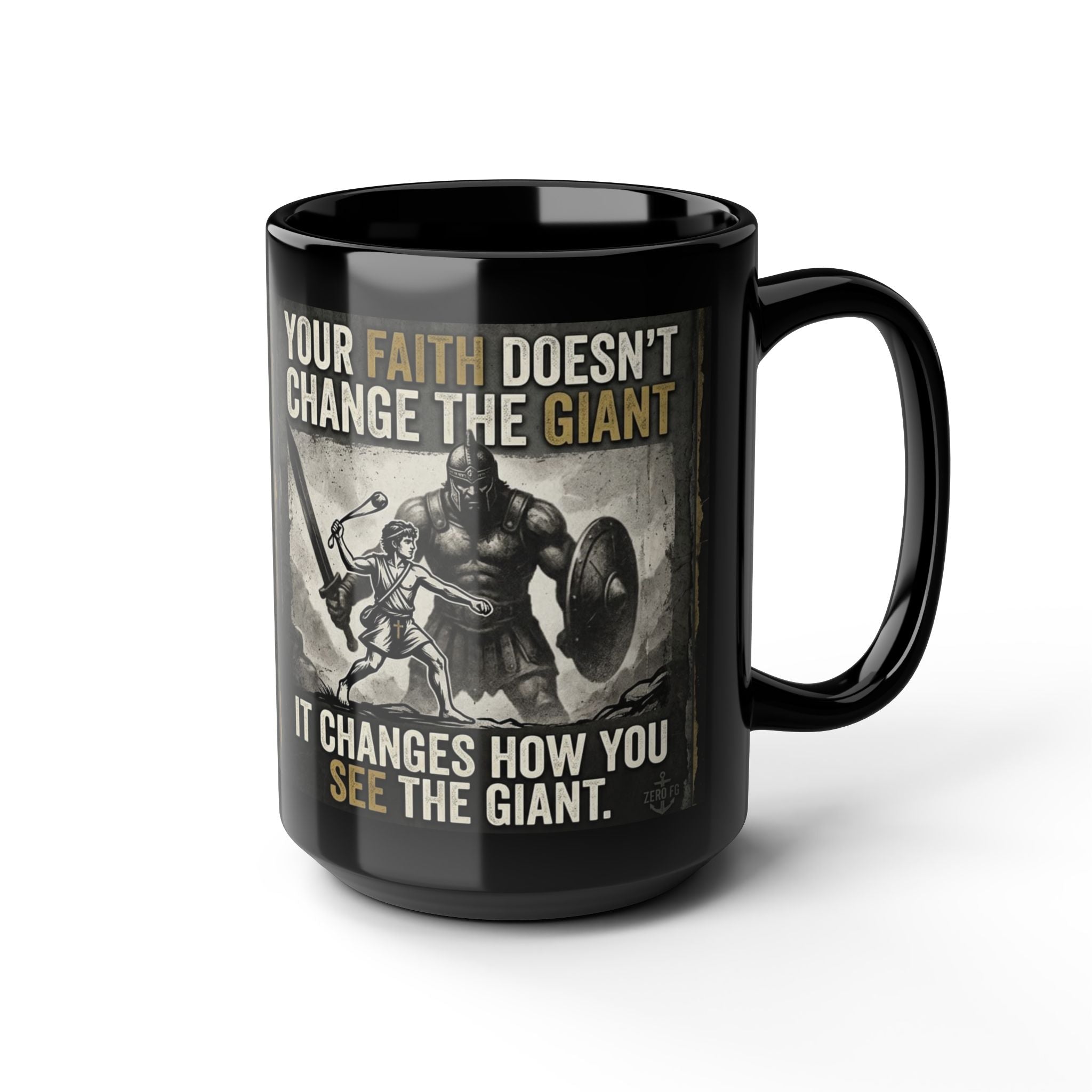 Goliath 15oz & 11oz Warrior Mug – Glossy Black Edition