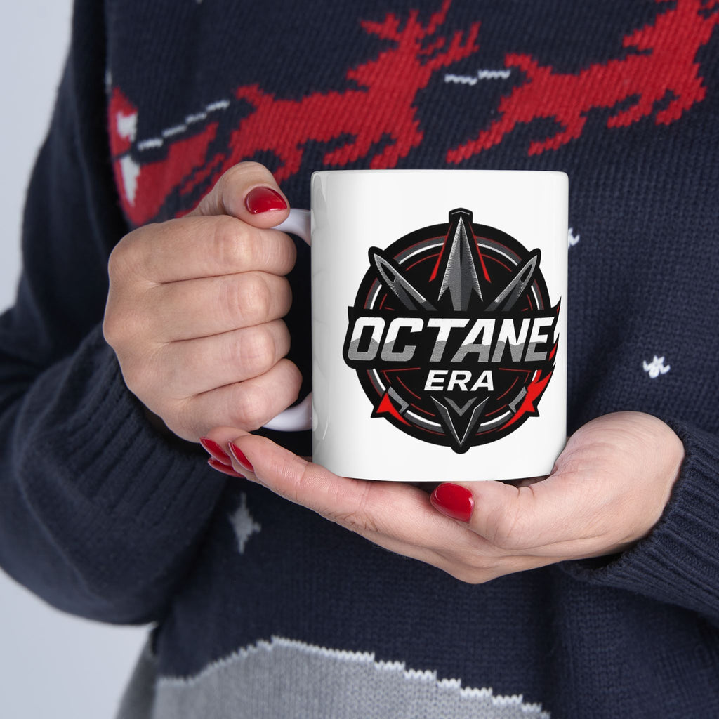 Octane Era Ceramic Mug - Perfect for Gamers, Coffee Lovers, and Gifts, 11oz, 15oz, Gaming Mug, Unique Coffee Cup