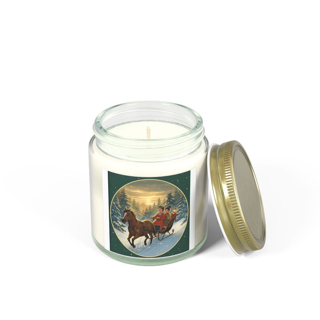 Winter Sleigh Candle – Cozy Holiday Jar (4oz/9oz)