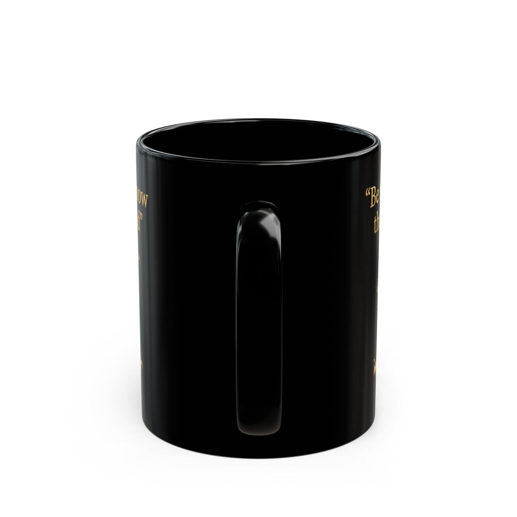Be Still and Know – Psalm 46:10 Black Christian Mug