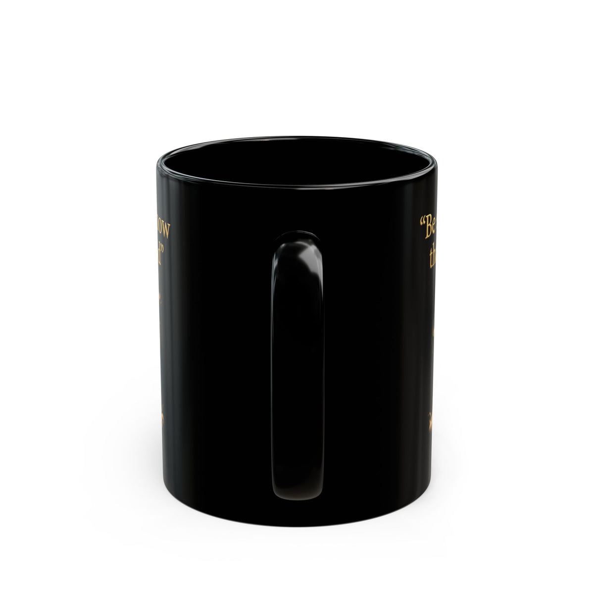 Be Still and Know – Psalm 46:10 Black Christian Mug