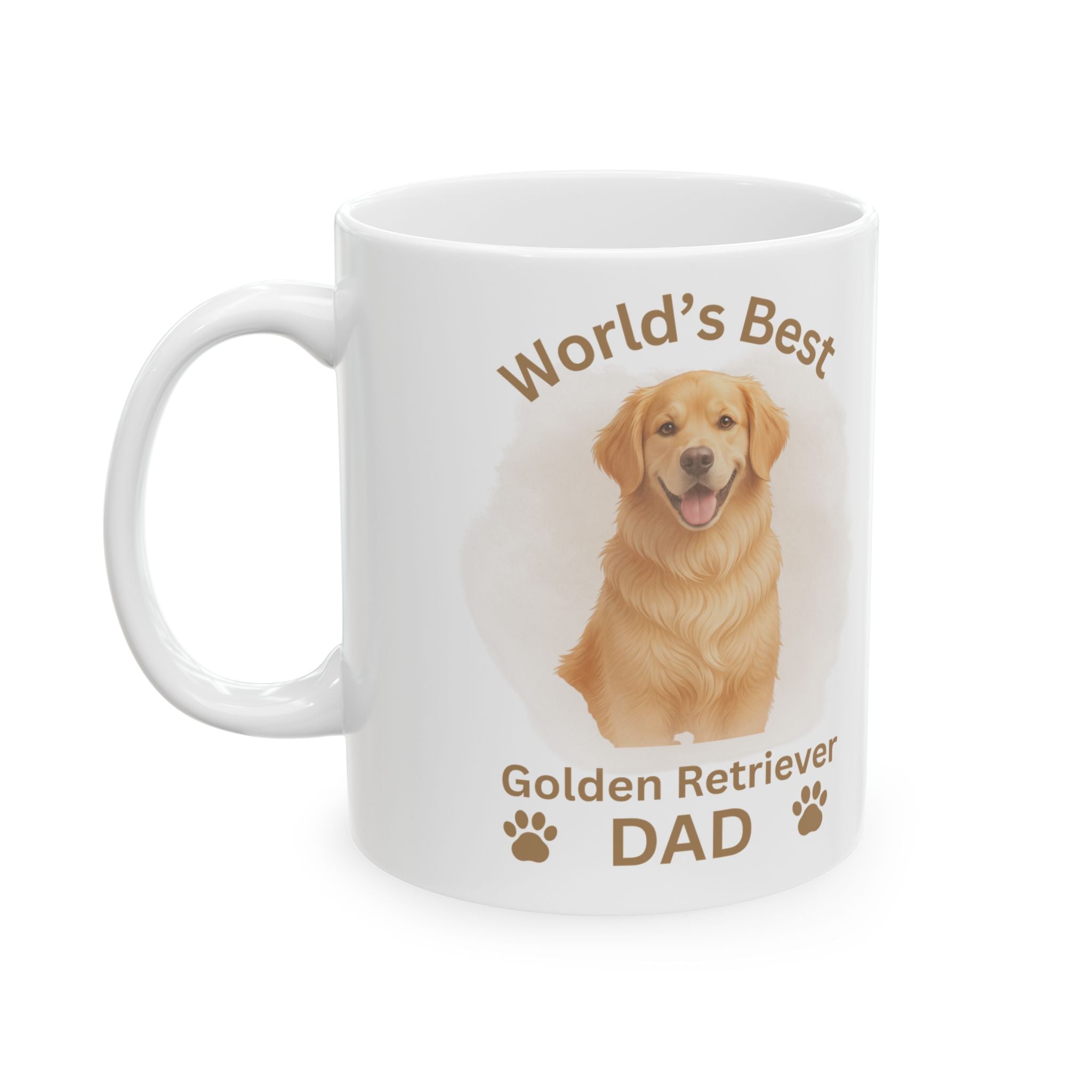 World’s Best Golden Retriever Dad - Premium Ceramic Mug