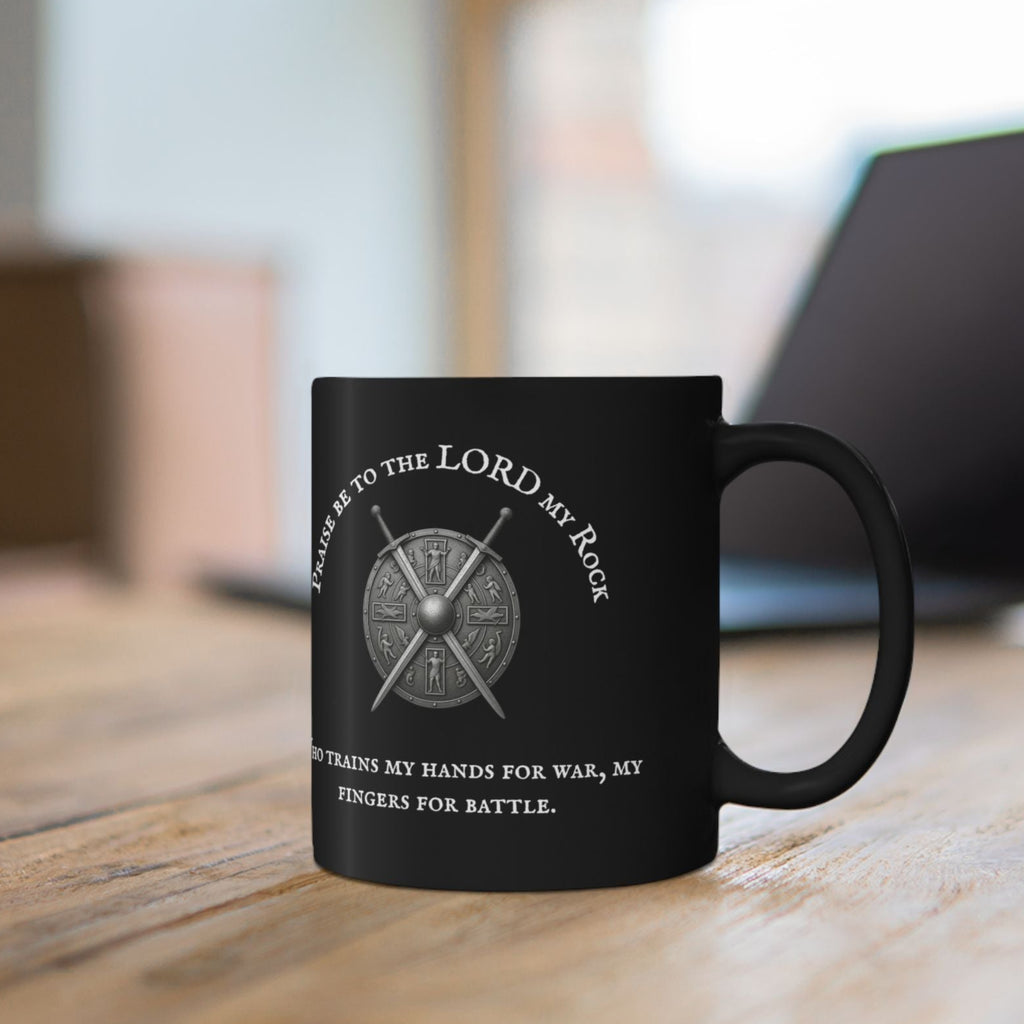 Psalm 144:1 — "Praise Be to the Lord My Rock" 11/15oz mug