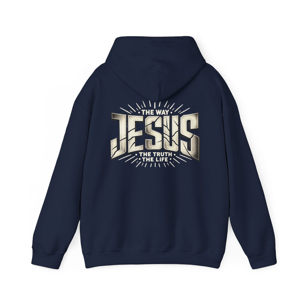 Jesus The Way The Truth The Life John 14:6 Christian hoodie, another view
