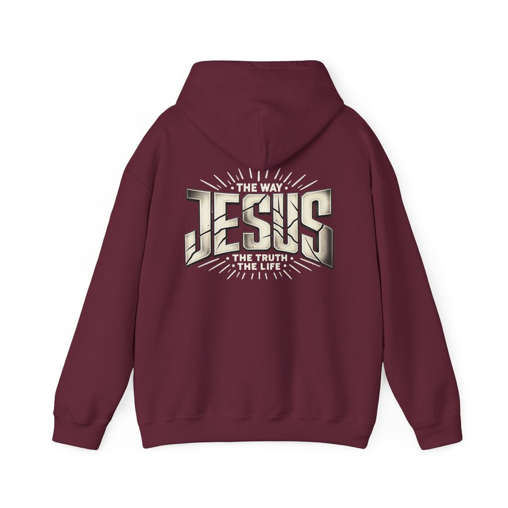 Jesus The Way The Truth The Life John 14:6 Christian hoodie, another view