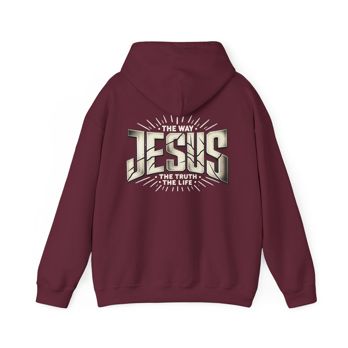 Jesus The Way The Truth The Life John 14:6 Christian hoodie, another view