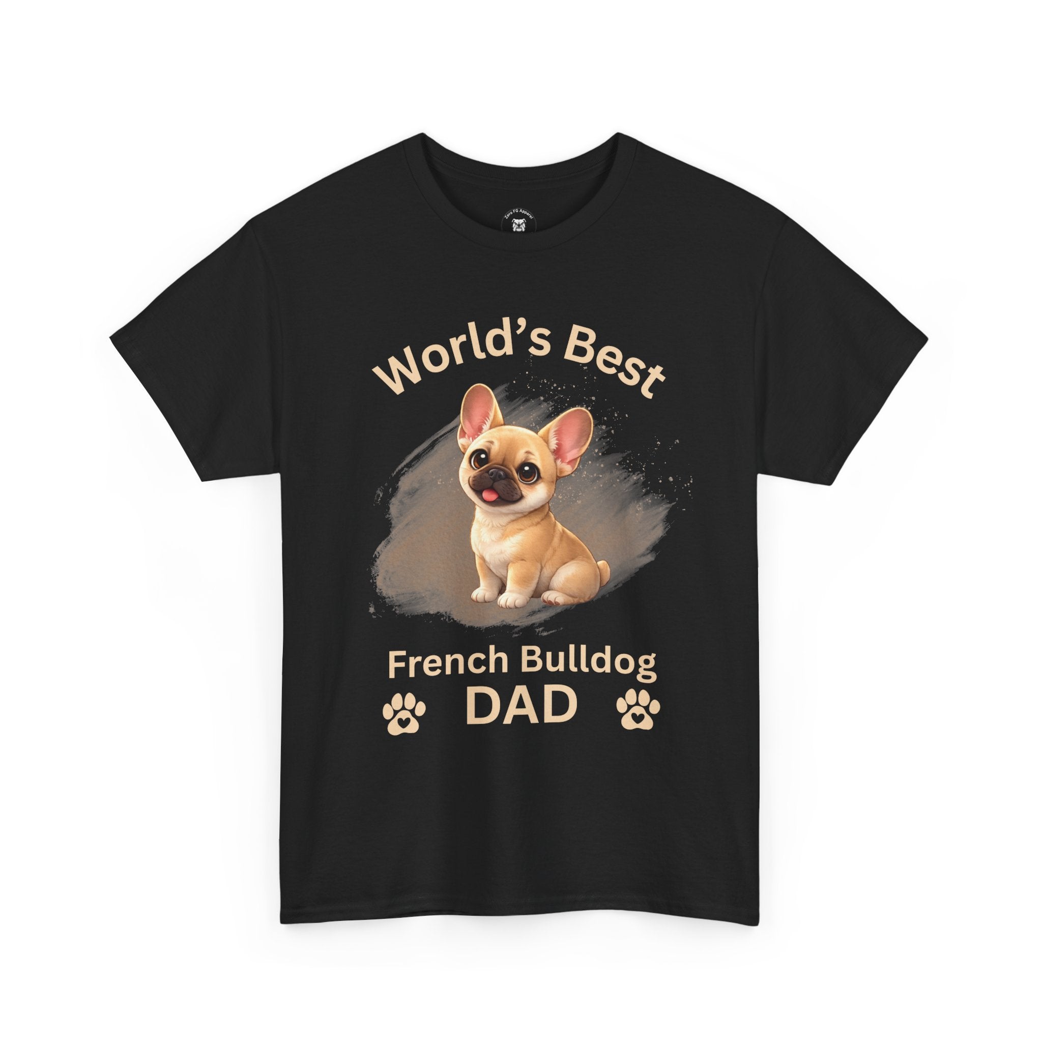 World's Best French Bulldog Dad - Premium Cotton T-Shirt