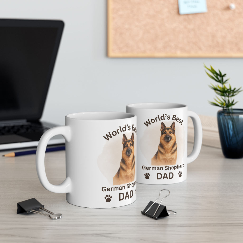 German Shepherd Dad - Premium Ceramic Coffee Mug
